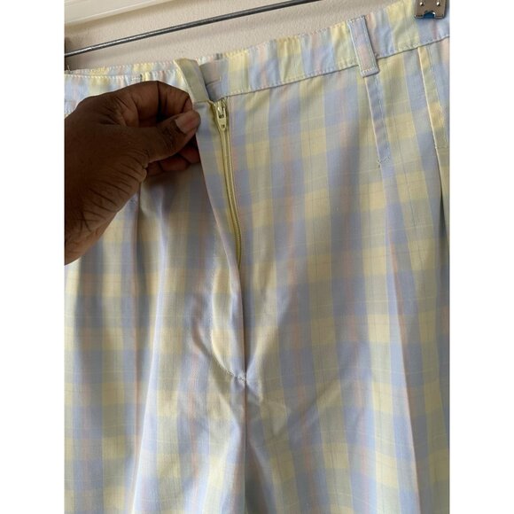 Vintage Tail Womens Yellow V-Neck Top & Checkered PantsSet Size 9/10 Rare Unique - Picture 8 of 16